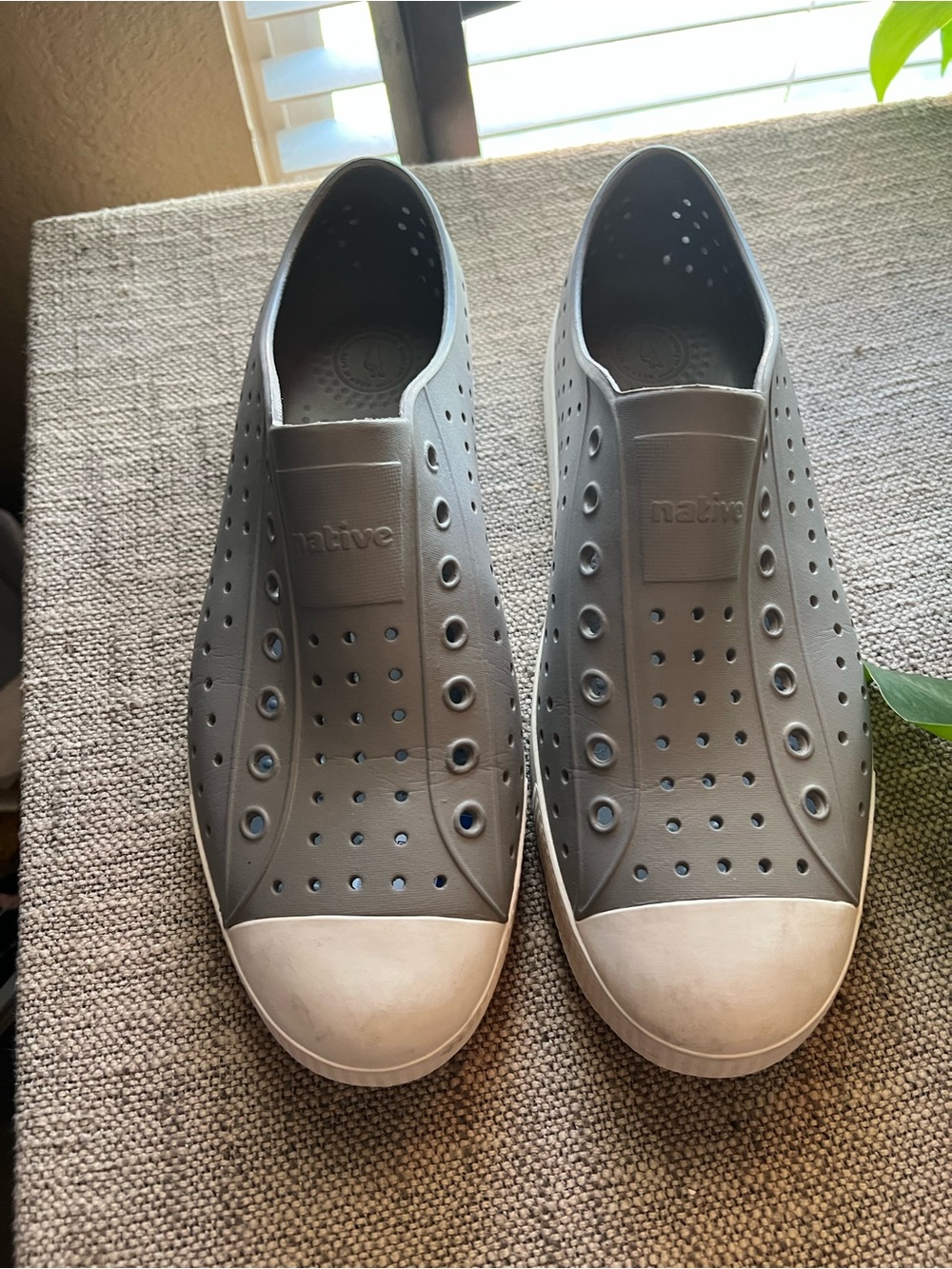 Native Shoes Jefferson Gray EVA Sneakers Men Sz 12
